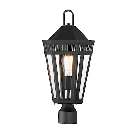 Maxim Lighting Oxford Outdoor 1-Light Post, Black 30590CLBK